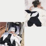 Explosive Bunny Ears Blanket Stereo Bunny Blanket Children's Knitted Cover Blanket Baby Baby Holding BlanketExplosive Bunny Ears