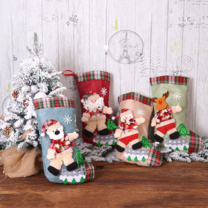 Christmas stocking with large dancing doll