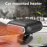 Car Heater 12V 24V Automatic Hot Air Blower Electric Fan Windshield Defogging Demister Defroster Rotation Powerful 2 in 1